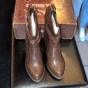 Men's Brown Leather Boots